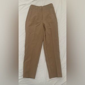 Zara pants trousers business casual tan color